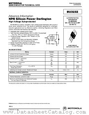 BU323Z datasheet pdf Motorola