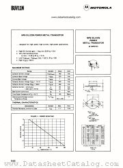 BUV11N datasheet pdf Motorola