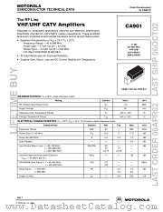 CA901 datasheet pdf Motorola