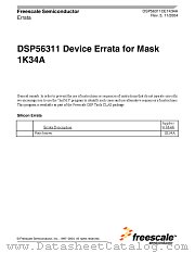 DSP56311CE1K34A datasheet pdf Motorola