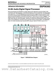 DSP56362/DS datasheet pdf Motorola