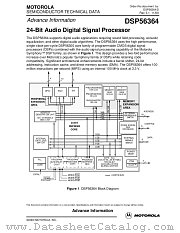 DSP56364 datasheet pdf Motorola