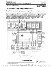 DSP56366 datasheet pdf Motorola