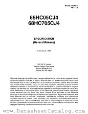 HC05CJ4GRS datasheet pdf Motorola