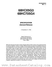 HC05G3GRS datasheet pdf Motorola