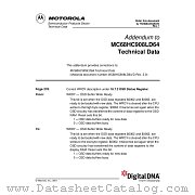 HC908LD64AD datasheet pdf Motorola