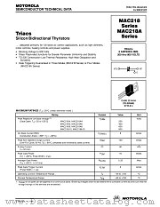 MAC218-8 datasheet pdf Motorola