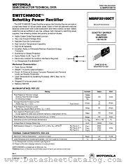 MBRF20100 datasheet pdf Motorola
