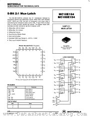 MC100E154FN datasheet pdf Motorola