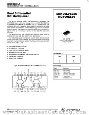 MC100LVEL56DW datasheet pdf Motorola