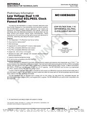 MC100ES6220 datasheet pdf Motorola