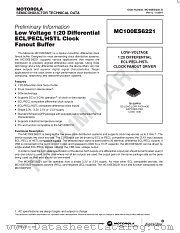 MC100ES6221 datasheet pdf Motorola