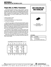 MC100LVEL90DW datasheet pdf Motorola