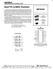 MC10124L datasheet pdf Motorola