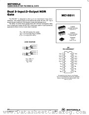 MC10211L datasheet pdf Motorola