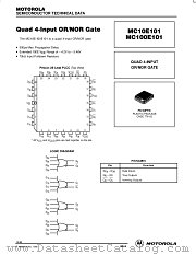 MC10E101FN datasheet pdf Motorola