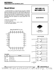 MC100E112FN datasheet pdf Motorola