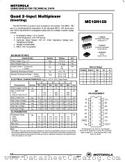 MC10H159FN datasheet pdf Motorola