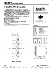 MC10H601FN datasheet pdf Motorola