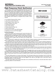 MC12430 datasheet pdf Motorola