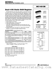 MC14015B datasheet pdf Motorola