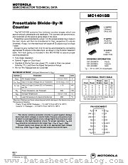MC14018B datasheet pdf Motorola