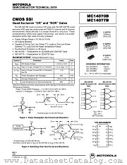 MC14070BCL datasheet pdf Motorola