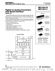 MC144110DW datasheet pdf Motorola