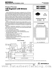 MC145003FU datasheet pdf Motorola