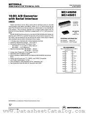 MC145050DW datasheet pdf Motorola