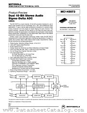 MC145073DW datasheet pdf Motorola