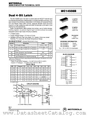 MC14508BCL datasheet pdf Motorola