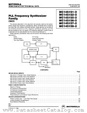MC145151P2 datasheet pdf Motorola