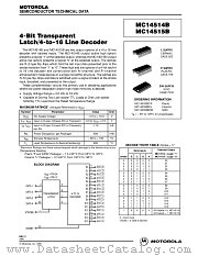 MC14515BDW datasheet pdf Motorola