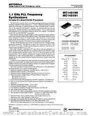 MC145191F datasheet pdf Motorola