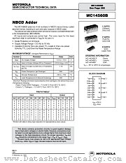 MC14560BCP datasheet pdf Motorola