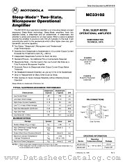 MC33102P datasheet pdf Motorola