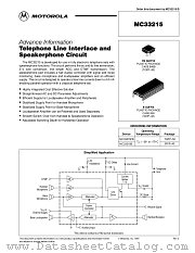 MC33215 datasheet pdf Motorola