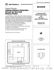 MC33349N-10 datasheet pdf Motorola