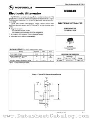 MC3340P datasheet pdf Motorola