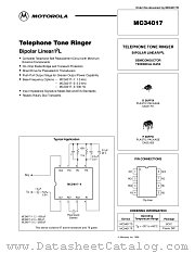 MC34017 datasheet pdf Motorola
