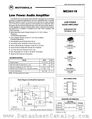 MC34119 datasheet pdf Motorola
