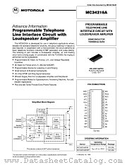 MC34216ADWF datasheet pdf Motorola
