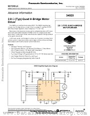 MC34920 datasheet pdf Motorola