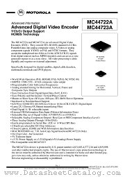 MC44722A datasheet pdf Motorola