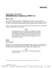 MC68360C1 datasheet pdf Motorola