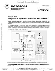 MC68EN302PV20 datasheet pdf Motorola