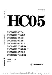 MC68HC05B6 datasheet pdf Motorola