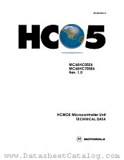 MC68HC05E6 datasheet pdf Motorola