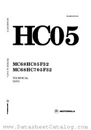 MC68HC05F32 datasheet pdf Motorola